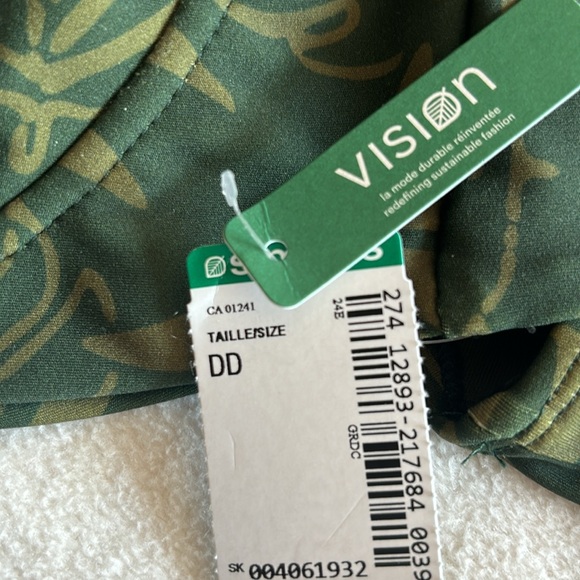 Tropical Bikini DD Cup With Ruched Bottom - Picture 6 of 8